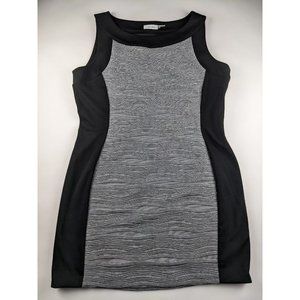 Calvin Klein Black & Gray Sleeveless Dress Women's Size 16